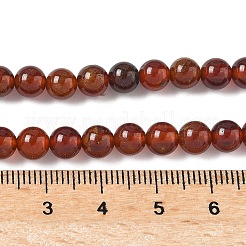 Fili di perle di granato arancione naturale&nbsp;G-G271-B01-6mm