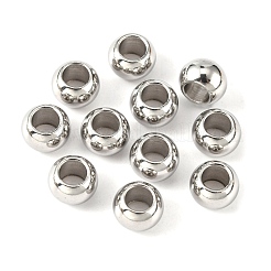 Perles européennes en acier inoxydable 201 rondelles résistantes au ternissement&nbsp;STAS-N020-03-8mm
