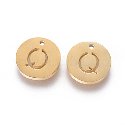 Breloques en acier inoxydable 304 plaquées par ions (IP)&nbsp;STAS-I120-10Q-G