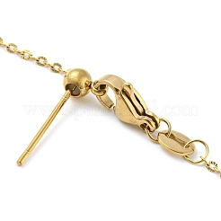 Bracelets à chaîne ajustable en acier inoxydable 304 pour femmes&nbsp;BJEW-M307-01D-G