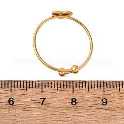 Offener Manschettenring aus 304 Edelstahl für Damen&nbsp;RJEW-A071-01D-G