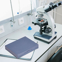 Boîtes de rangement pour lames de microscope en plastique ABS&nbsp;AJEW-WH0766-55B