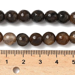 Gefärbt natürliche Achat facettierte runde Perlen-Stränge&nbsp;G-E320E-8mm-14