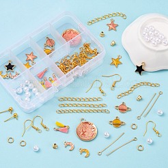 Colgantes de aleación de luna y estrella y planeta 16pcs&nbsp;DIY-FS0001-56