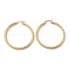 Orecchini a cerchio in acciaio inossidabile 304&nbsp;EJEW-L232-015G