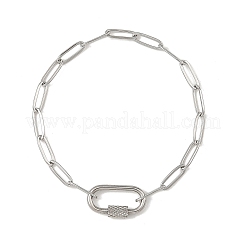 Bracelets en acier inoxydable 304 avec fermoir mousqueton à vis pour femmes&nbsp;BJEW-JB14206