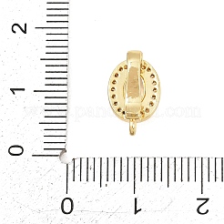 Messing Micro Pave klare Zirkonia Enhancer Shortener Anhänger Bügel&nbsp;KK-Z151-06G