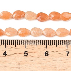 Natürliche orangefarbene Aventurin-Perlenstränge&nbsp;G-A303-A02-01