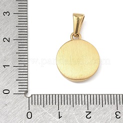 Pendentifs texturés en acier inoxydable 304&nbsp;STAS-A140-02G-8