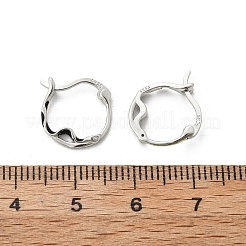 925 orecchini a cerchio in argento sterling da donna&nbsp;EJEW-K307-01P