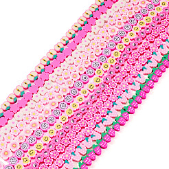 10 Strang 10 Stile handgemachte Polymer Clay Perlenstränge&nbsp;CLAY-TA0001-72B
