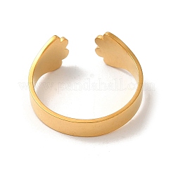 Anelli polsini aperti in acciaio inossidabile 304 per donna&nbsp;RJEW-G291-04G
