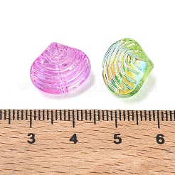 Perles de verre transparentes électroplaquées sur le thème de l'océan&nbsp;GL-CBA9C2A-01A