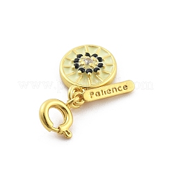 Pendentif décoratif en forme de fruits en laiton émaillé&nbsp;LS-HJEW-P020-01D-G