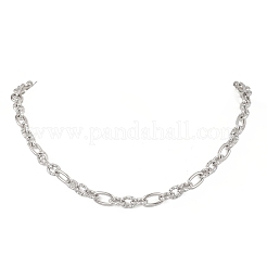 Chaîne Figaro en acier inoxydable 304 de 7.5 mm ou colliers&nbsp;NJEW-JN05705