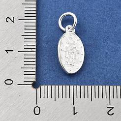 925 ovaler Anhänger „Wundersame Medaille der Jungfrau“ aus Sterlingsilber&nbsp;STER-S009-05S