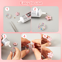 Spinning Fidget Ring & Schmetterling & Muschel & Blume & Seestern & Pfotenabdruck Silikonformen Kit&nbsp;BY-TAC0003-08