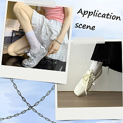 10 Stück 4 Stile Legierung Strass Kette Boot Strap Ketten&nbsp;AJEW-CP0006-49