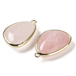 Pendentifs de quartz rose naturel&nbsp;G-G012-06G-06