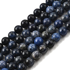 Natürliche Qualität aa Dumortierit Quarz runde Perlenstränge&nbsp;G-P075-43-4mm