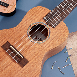 Coquille d'ormeau trou sonore de guitare anneau bouche roue&nbsp;DIY-WH0048-19