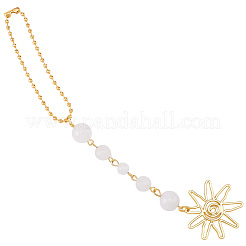 1 pendentif décoratif en alliage en forme de soleil pour voiture&nbsp;HJEW-CN0001-46