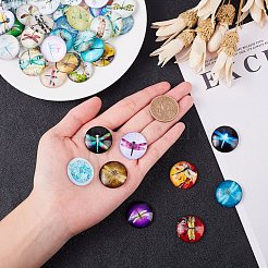 Klebstein Glascabochons für DIY-Projekte&nbsp;GGLA-S047-25mm-06E