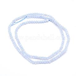 Naturali pizzo blu agata perline fili&nbsp;G-E411-12-3mm