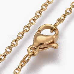 Collane a catena in acciaio inossidabile 304&nbsp;NJEW-F248-23A-G