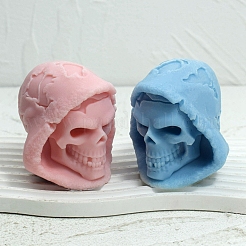 Halloween-Totenkopf-DIY-Kerzenformen aus lebensmittelechtem Silikon&nbsp;PW-WG77644-01