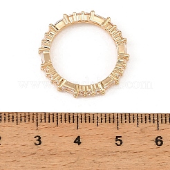 Messing-Mikro pflastern Zirkonia Fingerringe&nbsp;CU-CBA8D1E-01G