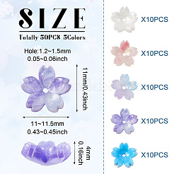 Perle di acetato di cellulosa (resina) da 50 pz 5 colori&nbsp;RESI-TA0001-69