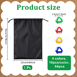 64 pièce de 4 attaches auto-agrippantes en plastique pour balle de golf&nbsp;AJEW-UN0005-55