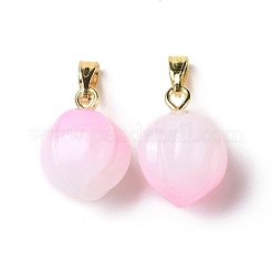 Pendentifs en verre opaque peint à la bombe&nbsp;GLAA-I050-14A