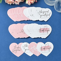 4 Beutel 4 Stile beschichtetes Papier Dankeschön-Grußkarte&nbsp;DIY-FS0007-88