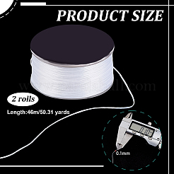 2 Rolle Nylon-Perlenfaden&nbsp;NWIR-PH0002-38B
