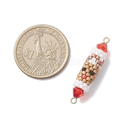 Glasperlen Weihnachts-Hirsch-Verbinder Verbinder Charms&nbsp;PALLOY-MZ00917-02