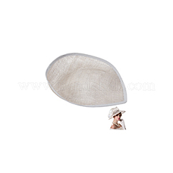 Base de fascinator mini chapeau en lin&nbsp;AJEW-WH0561-32D
