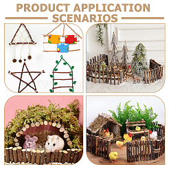 50 Stück Holzast-Dekoration&nbsp;DIY-WH0899-822