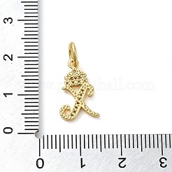 Pendentifs avec zircon cubiques à micro-pavés en laiton&nbsp;KK-M273-01G-X