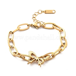 Bracelets à breloques en acier inoxydable 304&nbsp;LS-BJEW-F487-02G