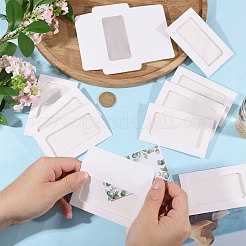 150 Stück rechteckige Mini-Geschenkkartenumschläge aus Papier mit hohlem sichtbarem Fenster&nbsp;CON-GL0001-06