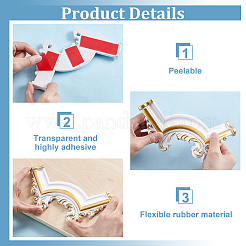 Selbstklebende Applikation aus geschnitztem PVC&nbsp;FIND-WH0149-22B