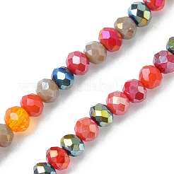 Chapelets de perles en verre électroplaqué&nbsp;EGLA-yw0002-C03