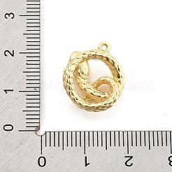Pendentifs avec zircon cubiques à micro-pavés en laiton&nbsp;KK-M321-01G-G02