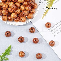 120 Stück runde Naturholzperlen&nbsp;WOOD-OC0001-85-LF