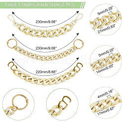 6 pieza de dije de cadena para zapatos de plástico ABS y acrílico de 3 estilos&nbsp;DIY-PH0008-57