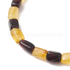 Stretcharmbänder aus natürlichem Bernstein für Damen und Herren&nbsp;BJEW-JB13647