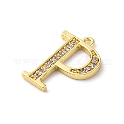 Colgante de circonio cúbico micro pavé de latón chapado en cremallera&nbsp;KK-H449-76G-18