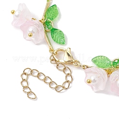 Braccialetti con ciondoli in vetro e acrilico&nbsp;BJEW-JB10443-04